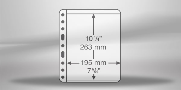 VARIO Plus Hüllen mit einer Einteilung (schwarz) 