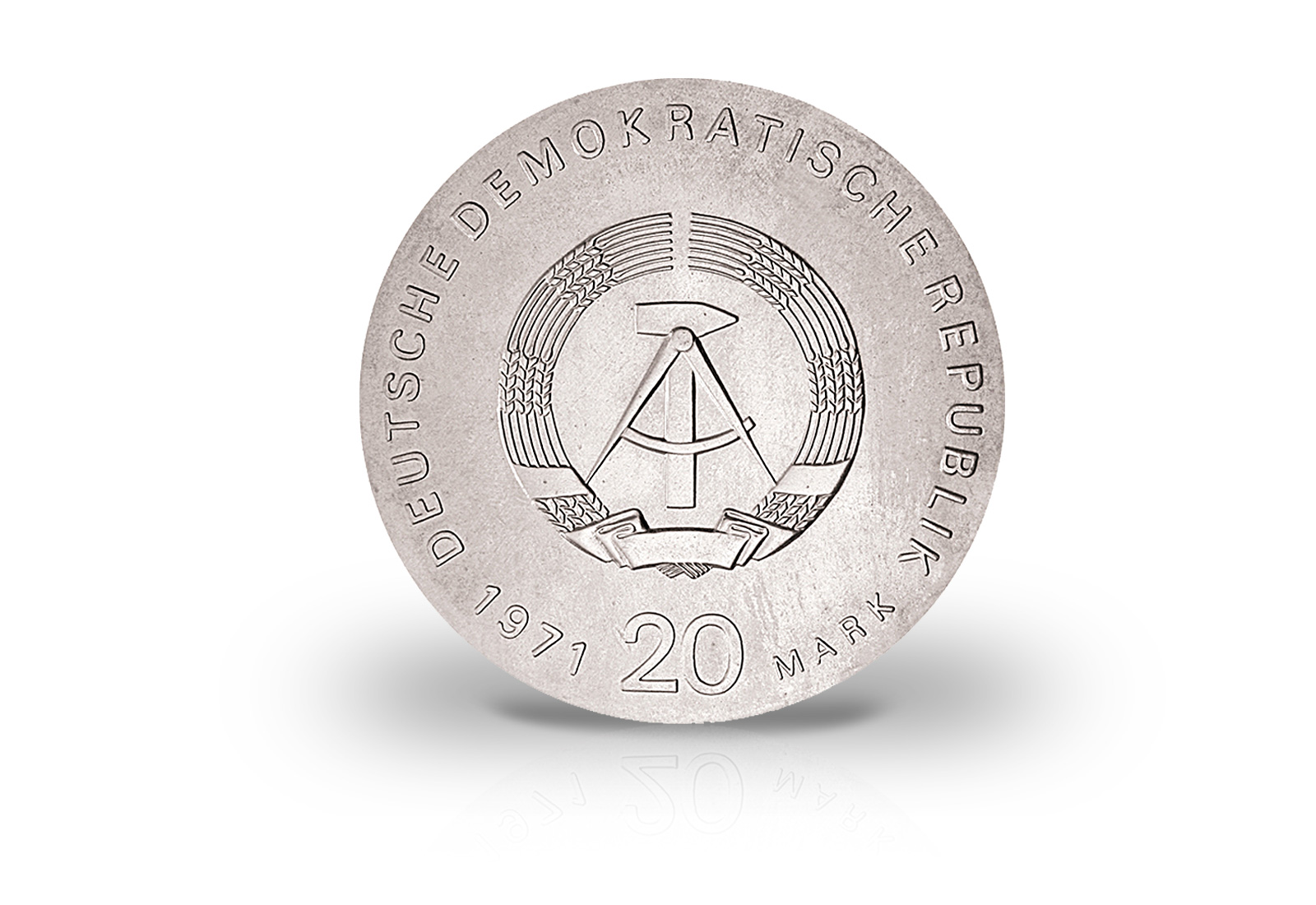 20 Mark Gedenkmünze 1971 DDR Liebknecht, Rosa Luxemburg Jaeger-Nr. 1533