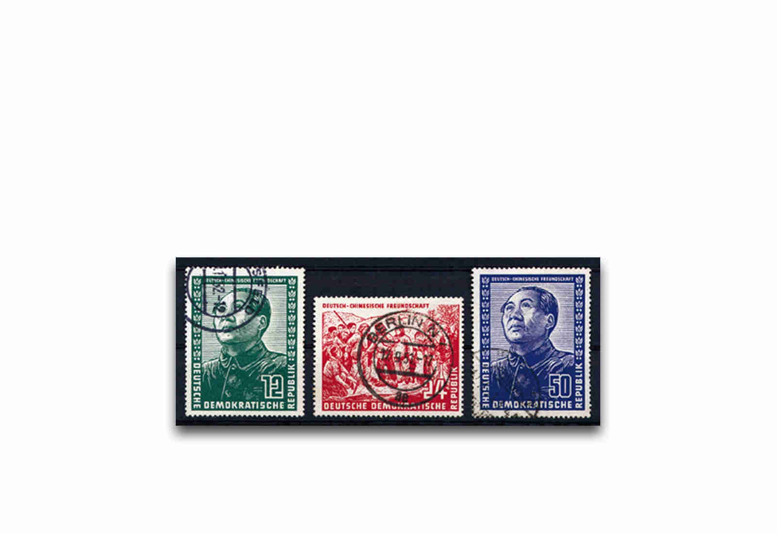 Briefmarken DDR Deutsch-chinesische Freundschaft 1951 Michel-Nr. 286-288 gestempelt