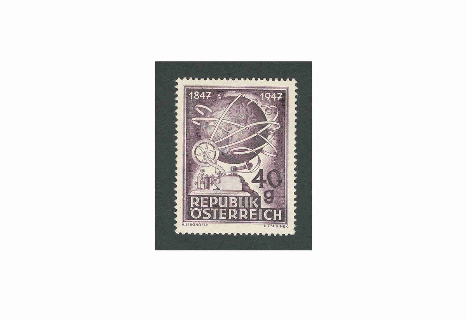 Briefmarken Österreich 100 Jahre Telegrafie MiNr.: 837 **