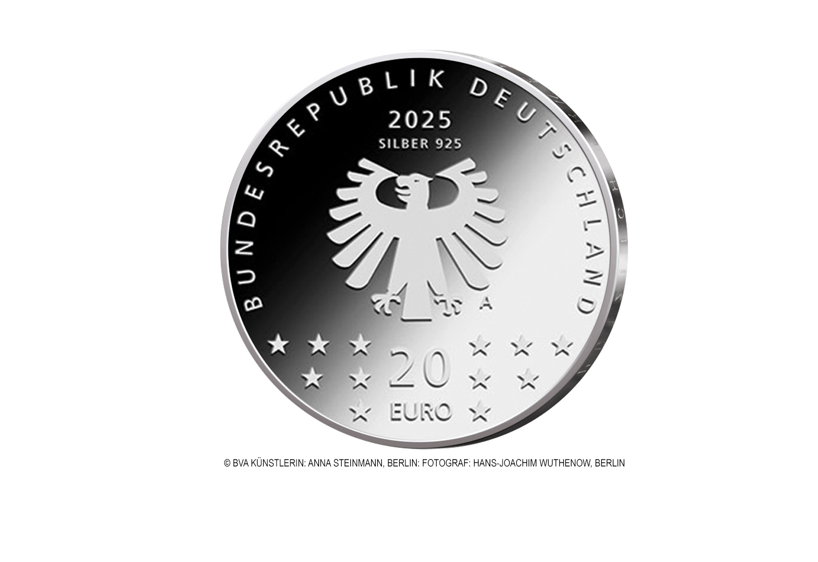 20 Euro Silbermünze Deutschland 2025 75. Berlinale PP
