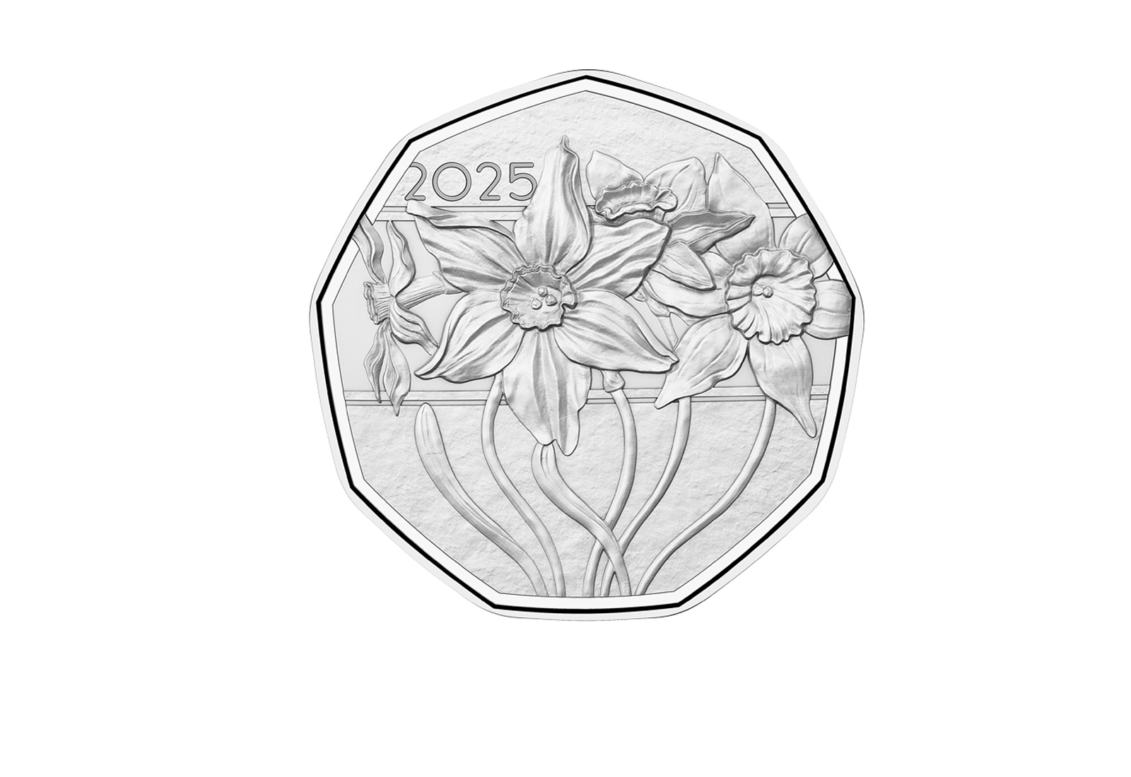 5 Euro 2025 Österreich 1/4 oz Silbermünze Narzissen - Ostermünze