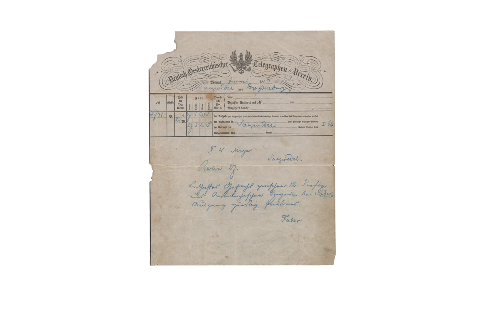 1866/87 Ernennungsurkunde Generalleutnant von Winterfeld
