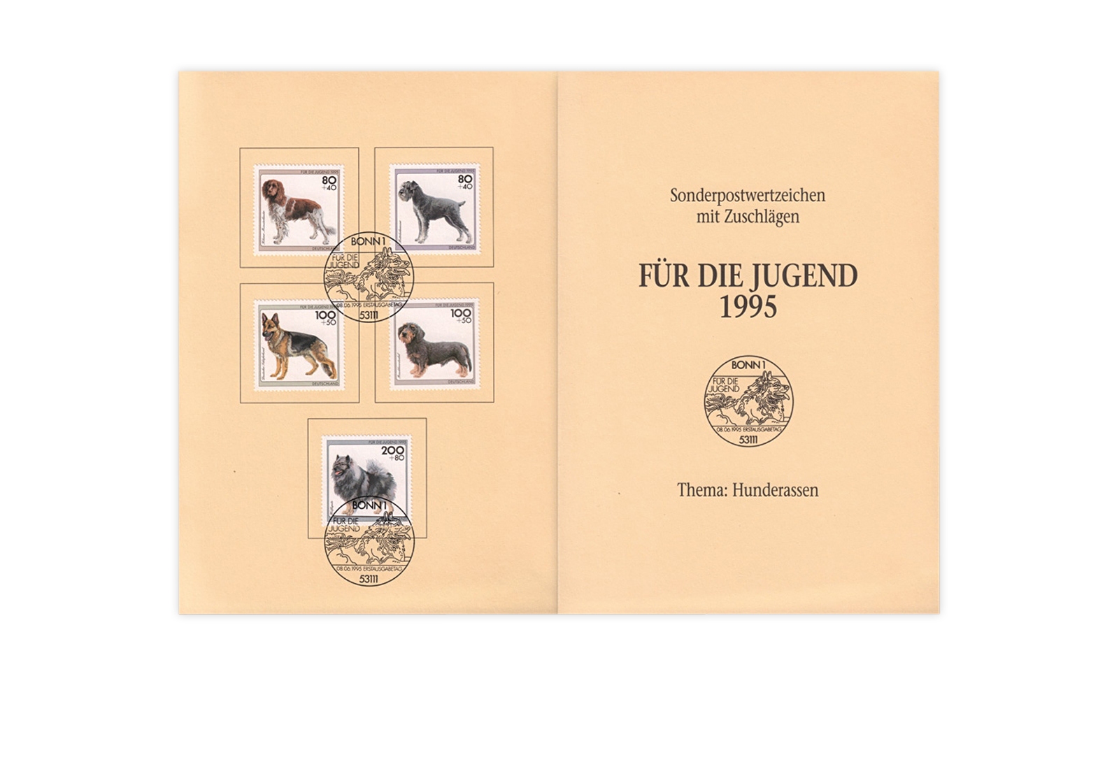 BRD Mi.Nr. 1797-1801 gest. auf Ministerkarte