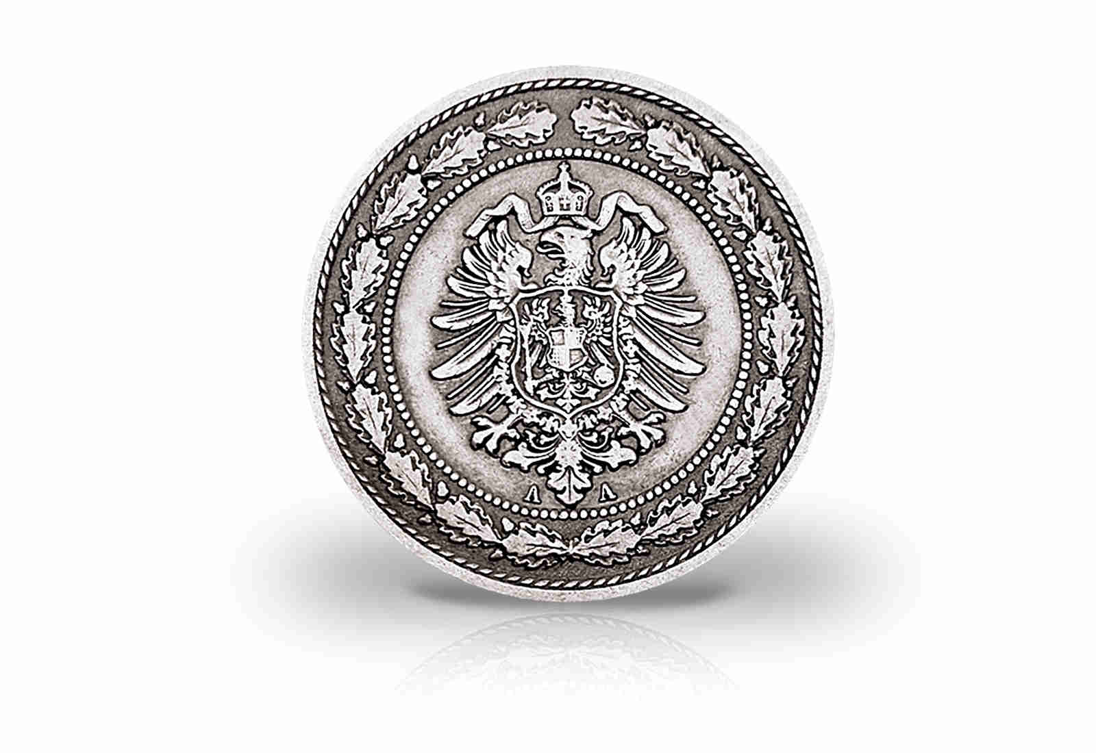Deutsches Kaiserreich 20 Pfennig 1887-1888 Kleiner Adler J.6