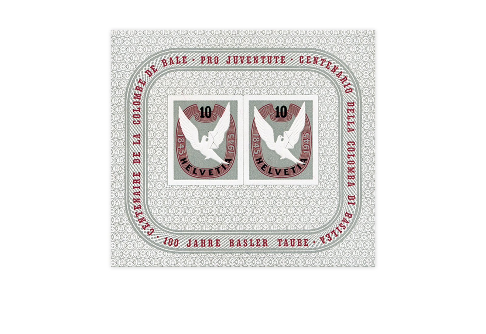 Schweiz Block 12 Basler Taube 1945 postfrisch