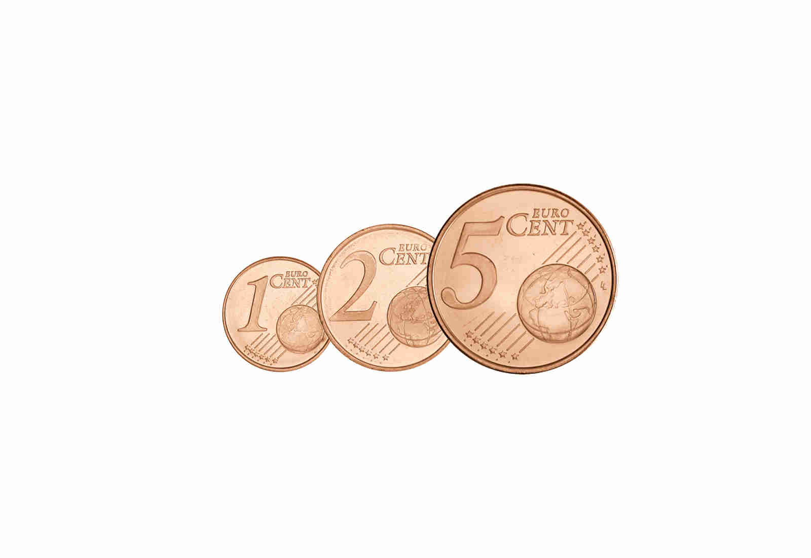 1, 2 und 5 Cent Griechenland Jahrgang u. Wahl bfr.