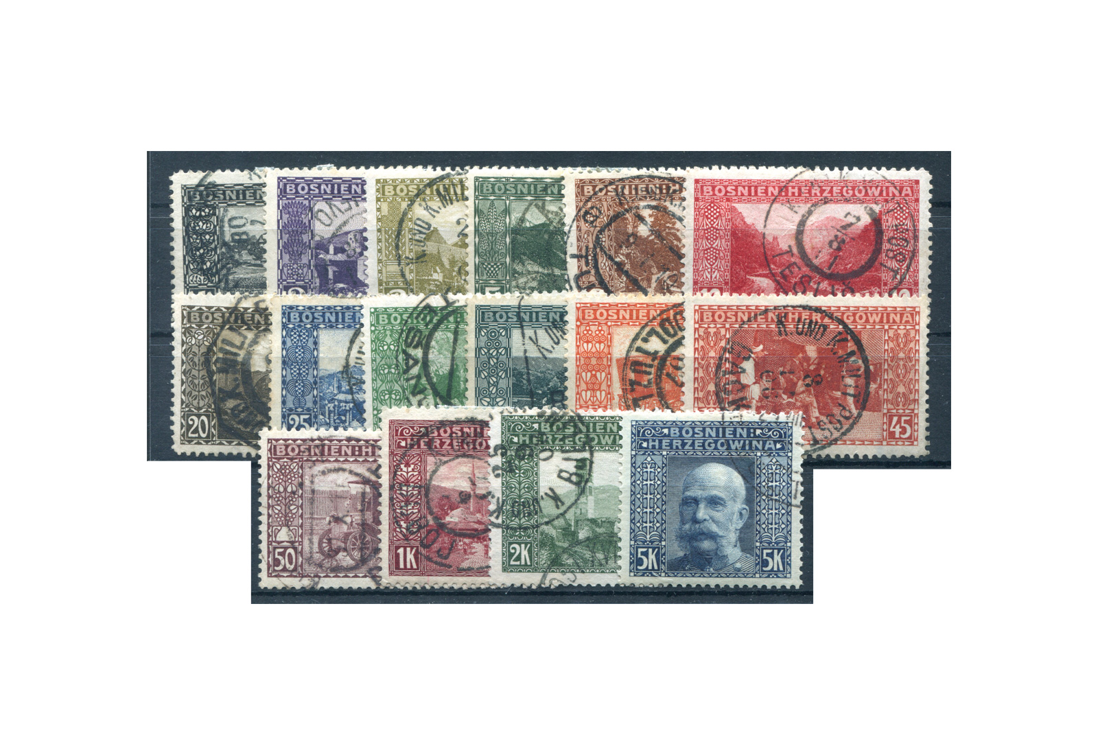 Briefmarken Bosnien/Herzegowina Michel-Nr. 29/44 A gestempelt