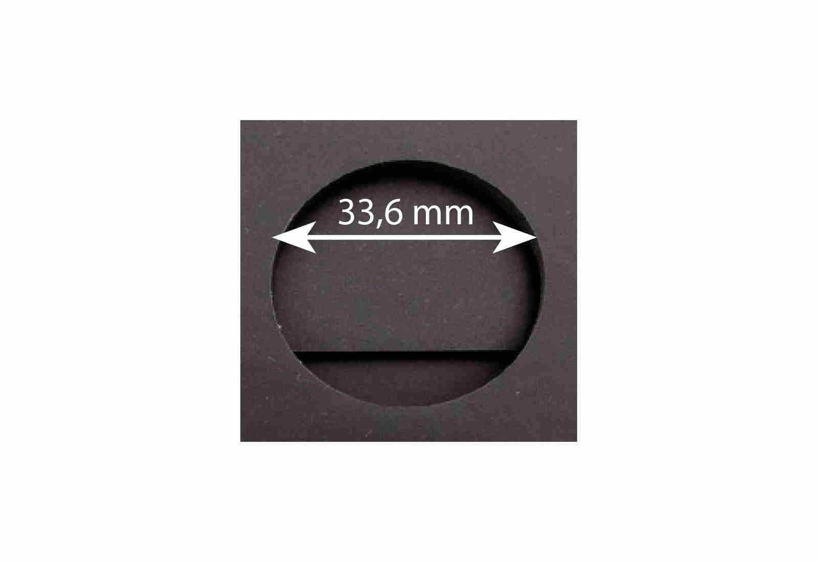 Münzkassette für 5 Euro mit Polymerring BRD