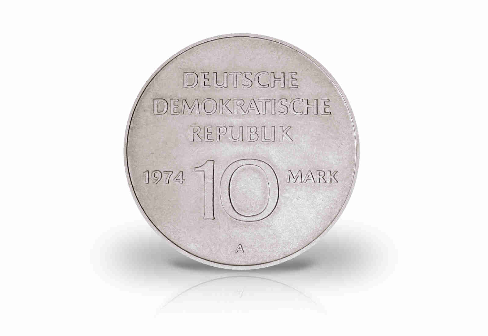 10 Mark Gedenkmünze 1974 DDR 25 Jahre DDR Jaeger-Nr. 1551