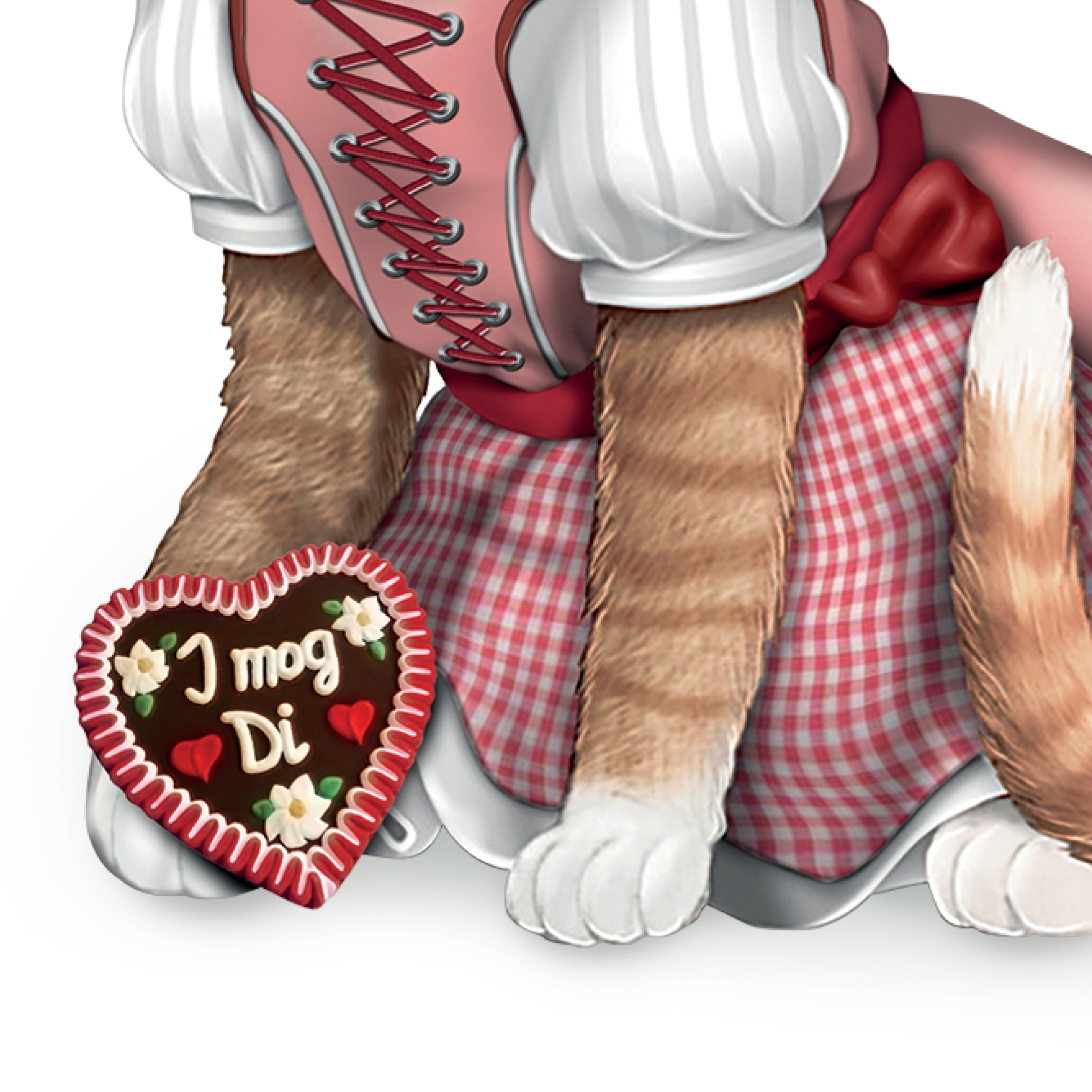 Dorothea Dirndl - Katzenfigurine