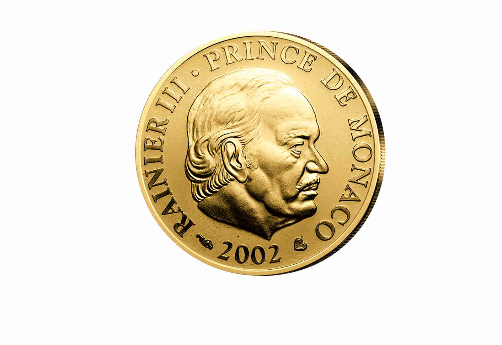 20 Euro Gold 2002 Monaco Rainer III im Etui inkl Zertifikat PP