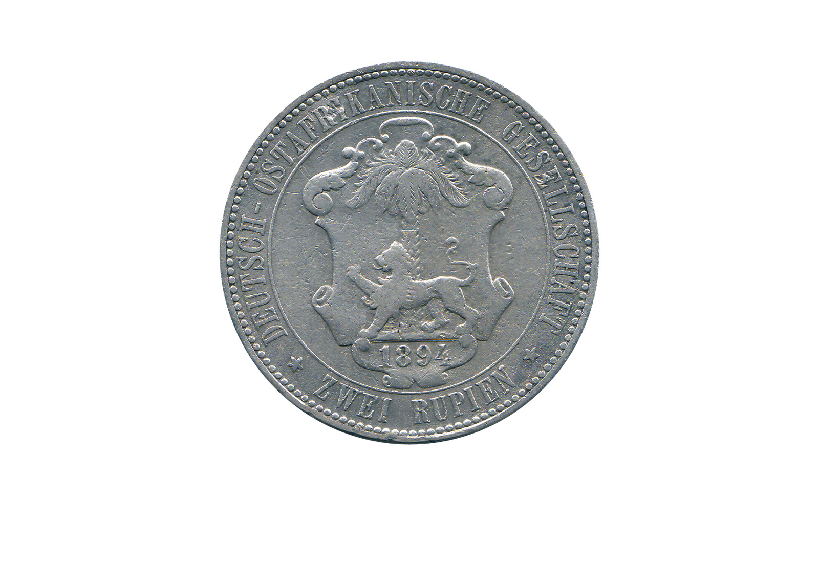 2 Rupien Deutschland-Ostafrika 1893 - 1894 Jaeger-Nr. 714