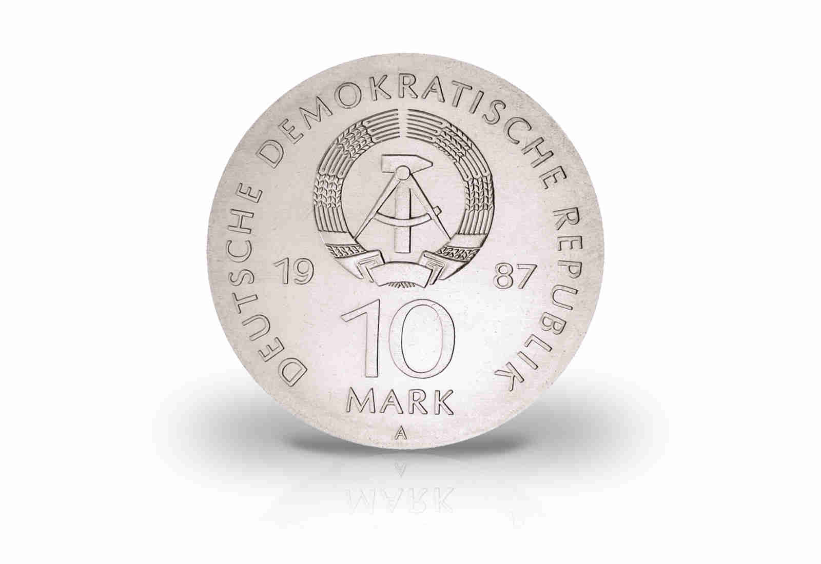 10 Mark Gedenkmünze 1987 DDR Schauspielhaus Berlin Jaeger-Nr. 1616