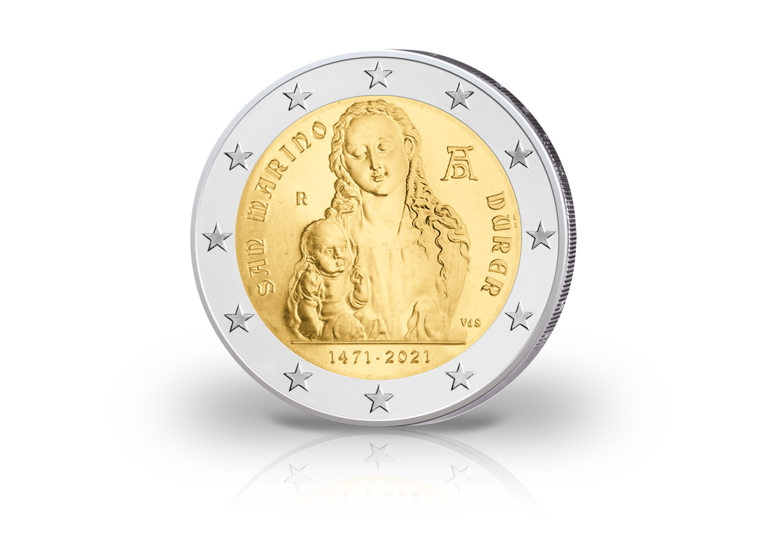 2 Euro 2021 San Marino 550. Geburtstag von Albrecht Dürer st