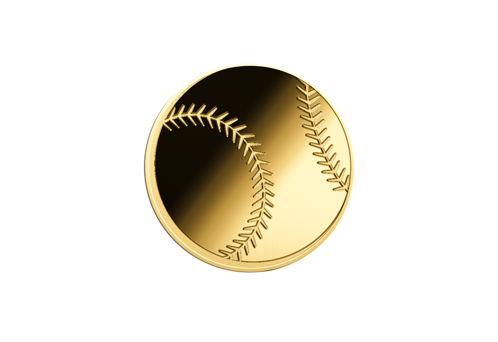 Goldmünze Baseball 999/1000 Gold Geschenk inkl. Etui Sport
