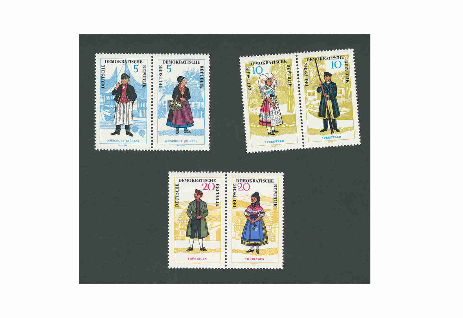 Briefmarken DDR MiNr.: 1074-1079 ZD **