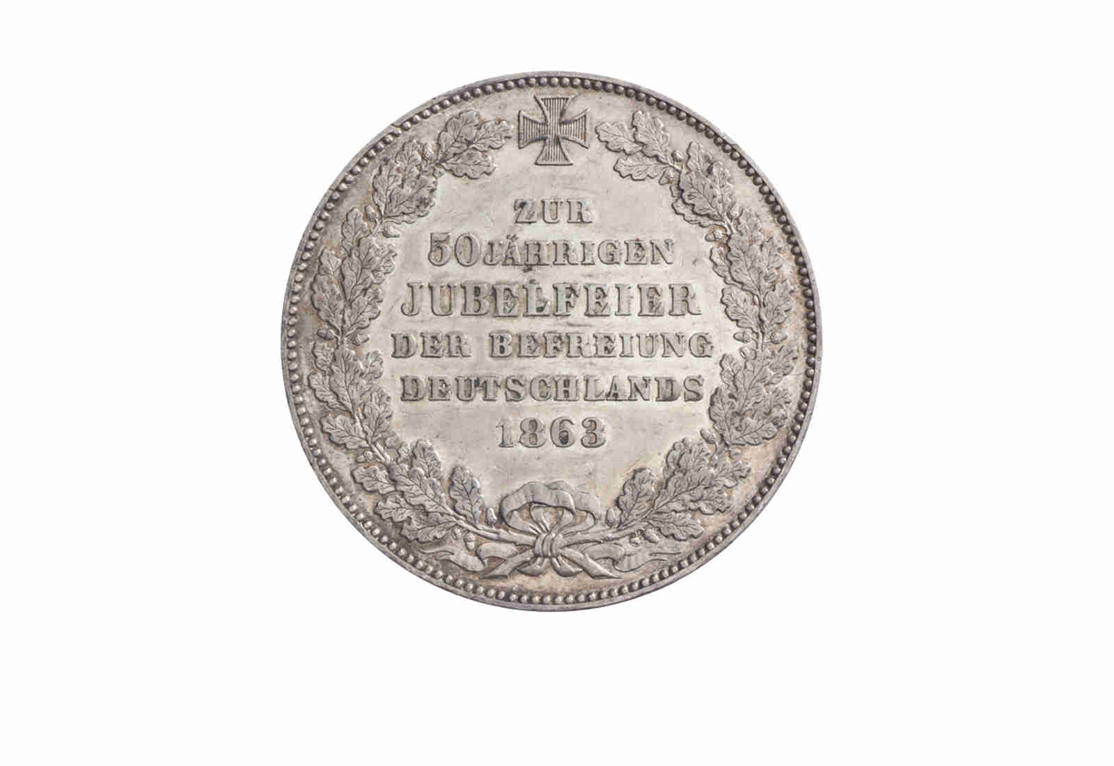 Gedenktaler 1863 Bremen Deutsche Befreiung Silber