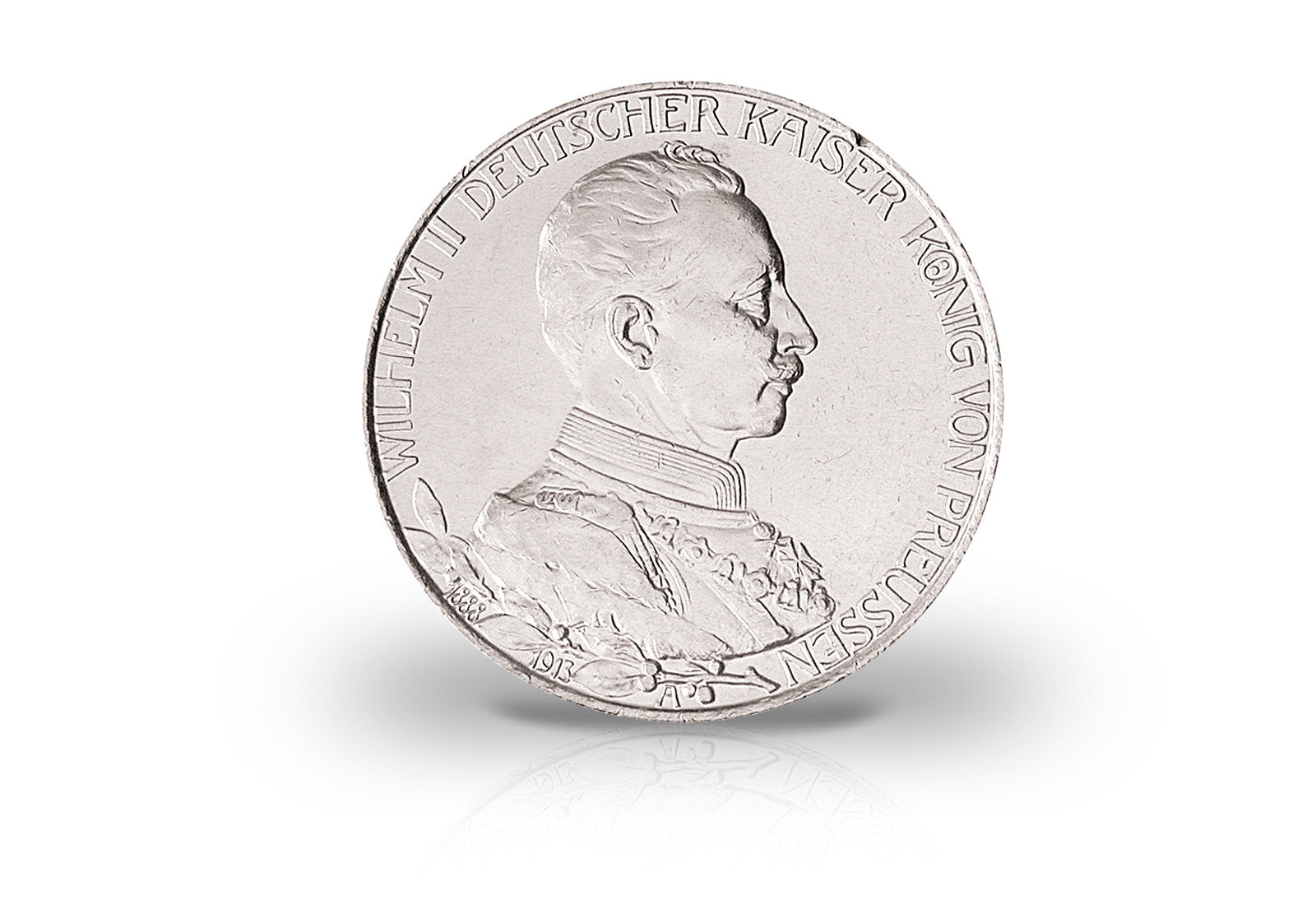 2 Mark 1913 Deutsches Kaiserreich Preußen Regierungsjubiläum Jaeger-Nr. 111