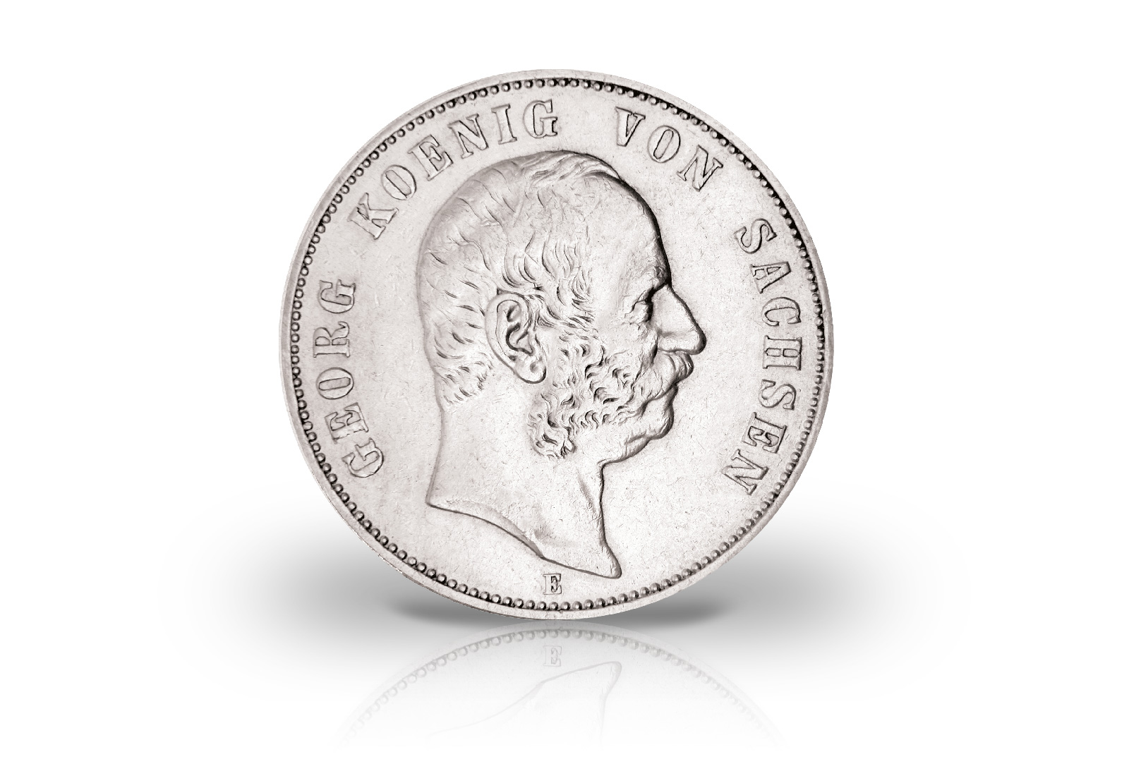 5 Mark 1903-1904 Deutsches Kaiserreich Sachsen König Georg Jaeger-Nr. 130