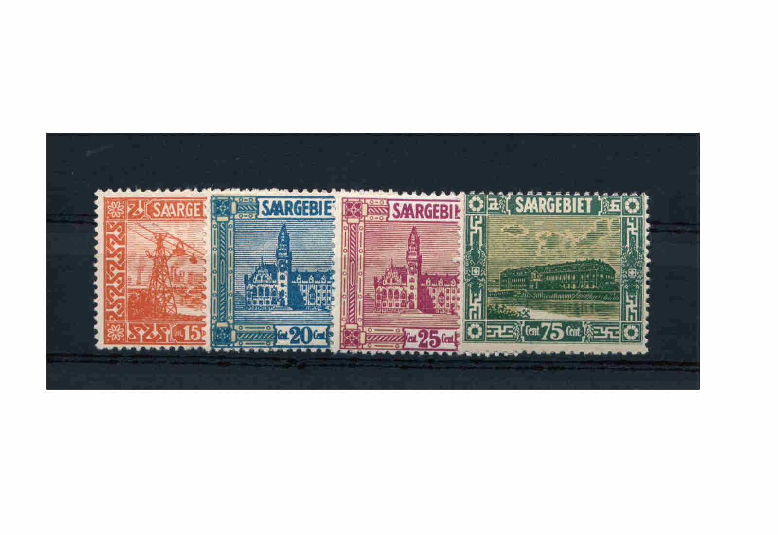 Briefmarken Saar 98/101 gest.