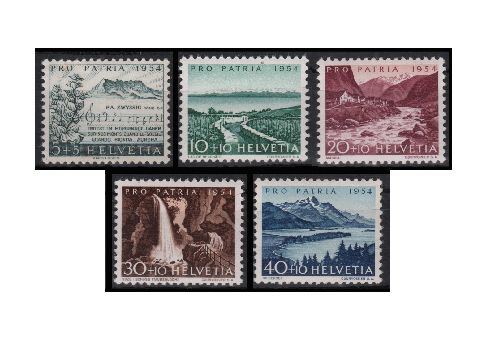 Schweiz Pre Patria Michel Nr. 597/602 gestempelt