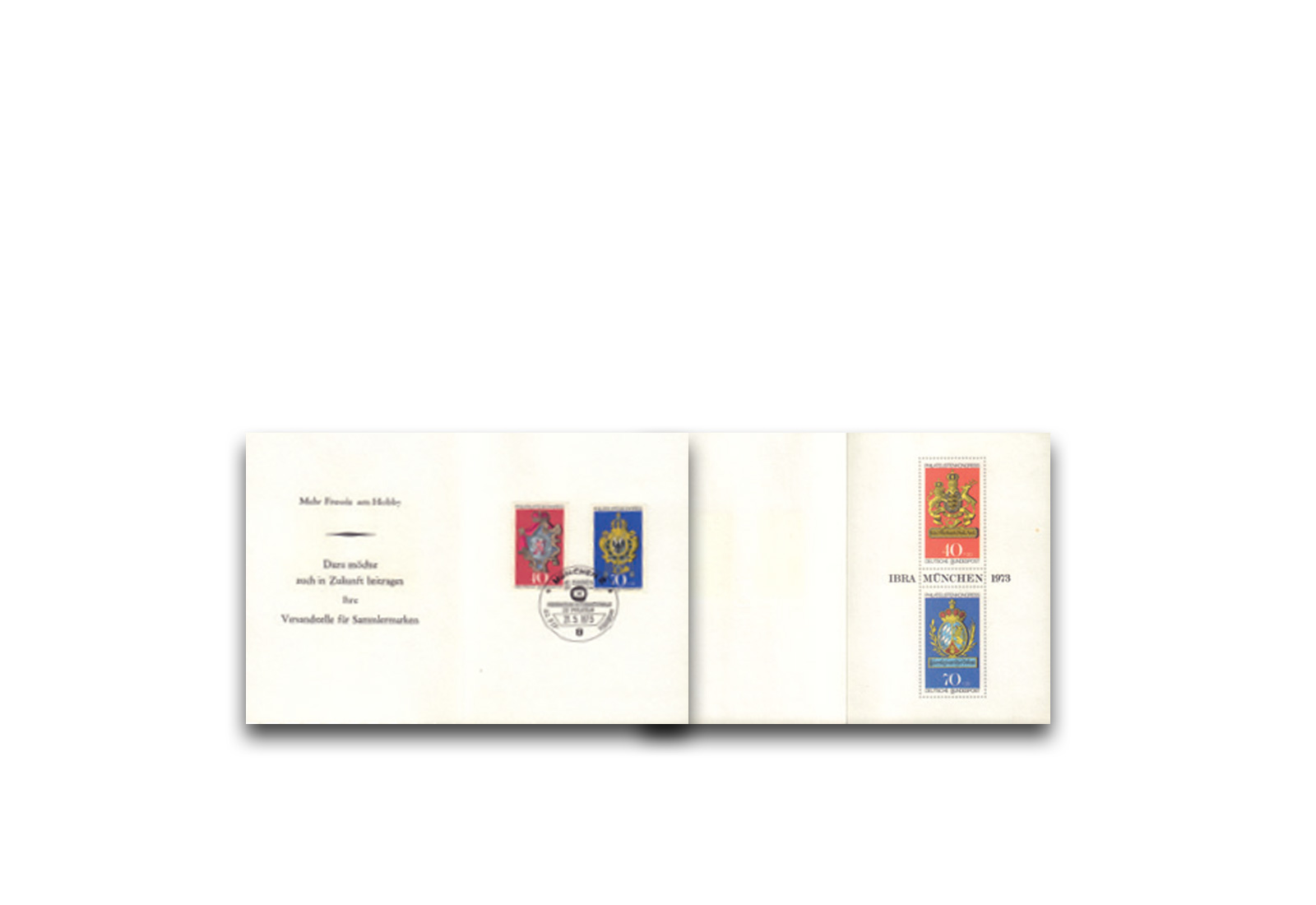BRD Michel-Nr. 764/765 mit Sonderstempel FIP-Kongress 1973