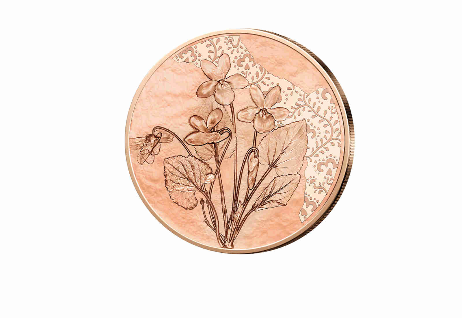 10 Euro Kupfermünze 2024 Österreich Veilchen bfr.