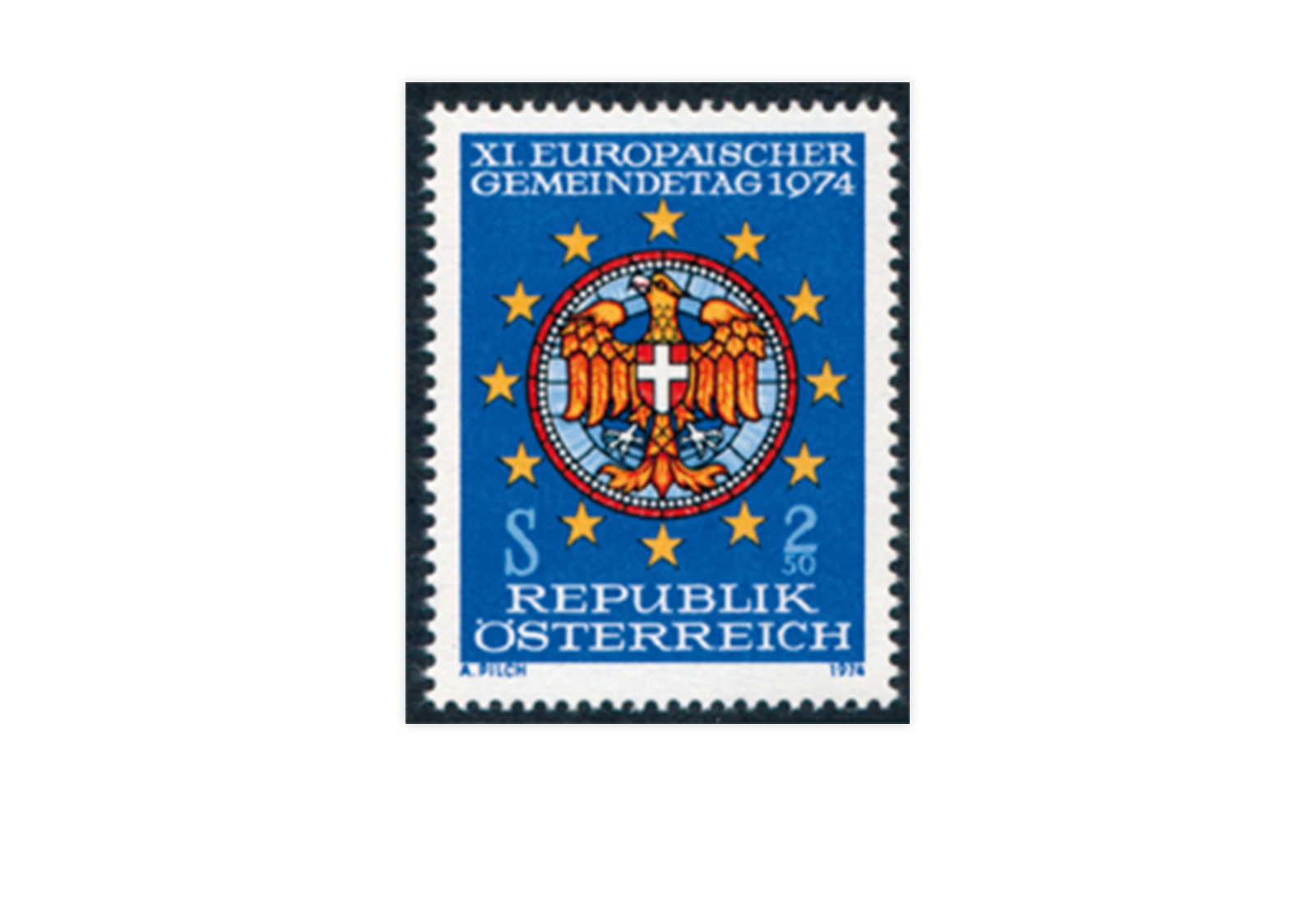 Österreich Mi.Nr. VIII ** Europäischer Gemeindetag 1974