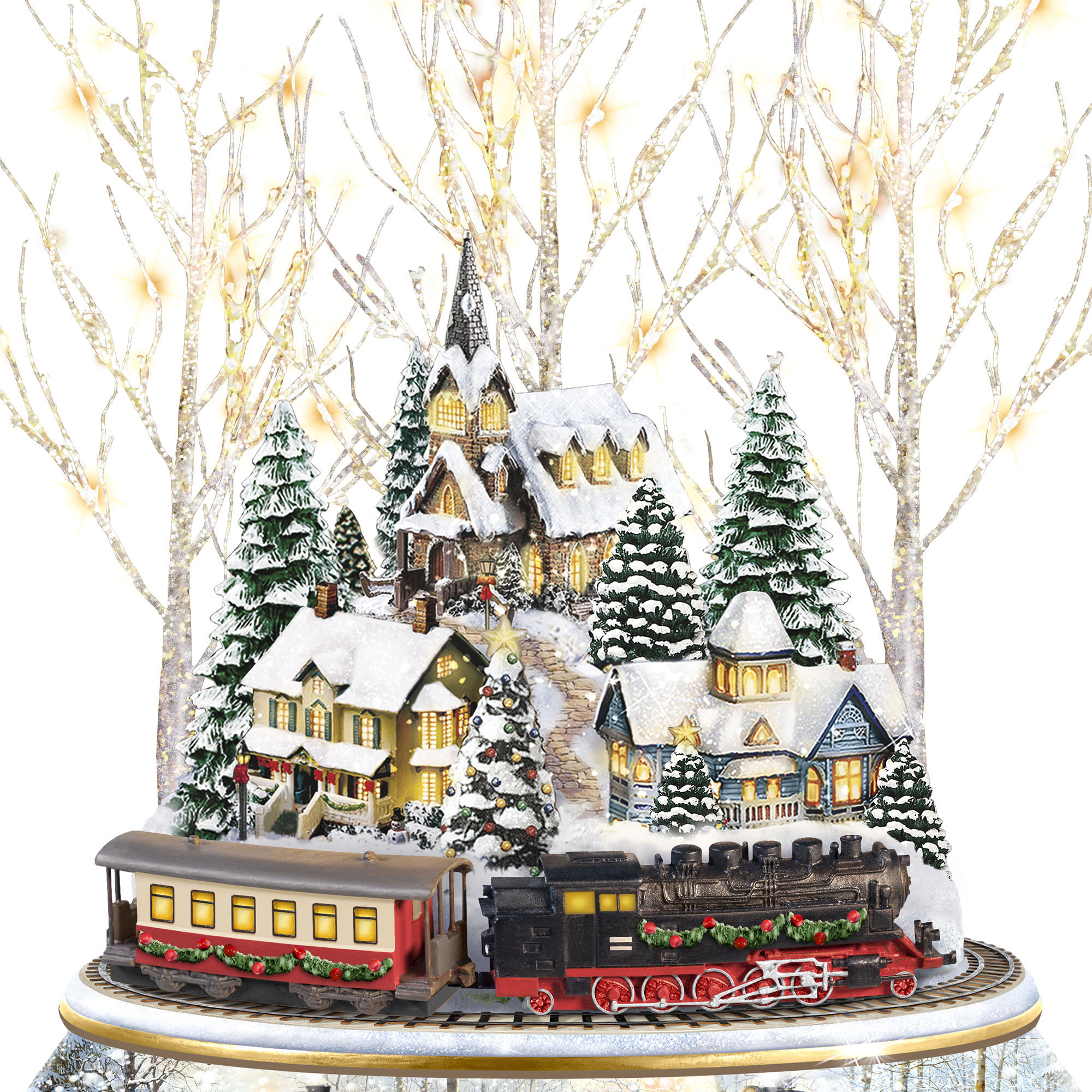 Brockenbahn-Winterparadies - Tischskulptur