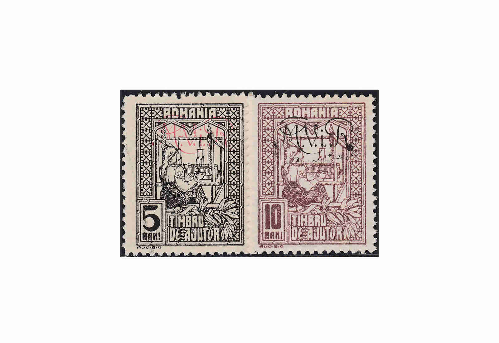 Briefmarke Rumänien Dt. Besetzung I. Weltkrieg MiNr.: 1-2 y **