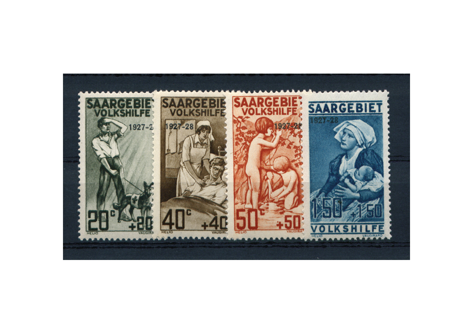 Briefmarken Saar 122/125 gest.