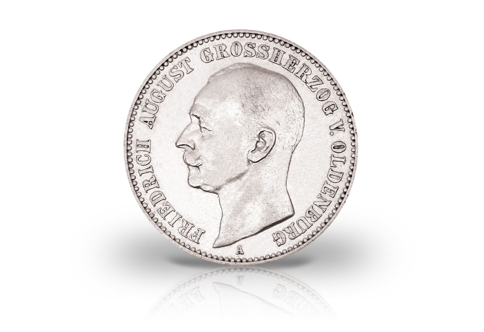 2 Mark 1900-1901 Kaiserreich Friedrich August Oldenburg Jaeger-Nr. 94