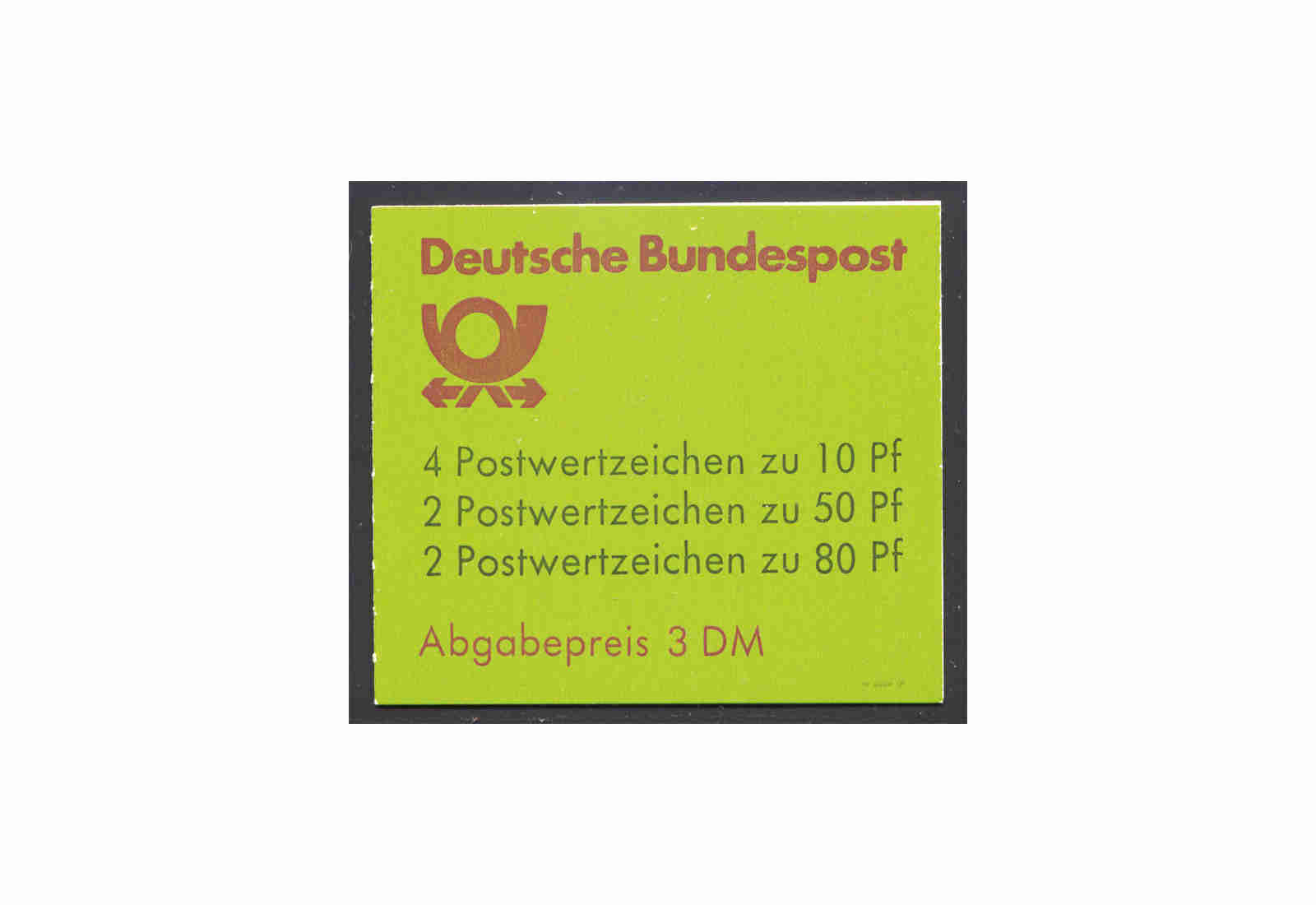 BRD Markenheftchen 25 1989 Sehenswürdigkeiten