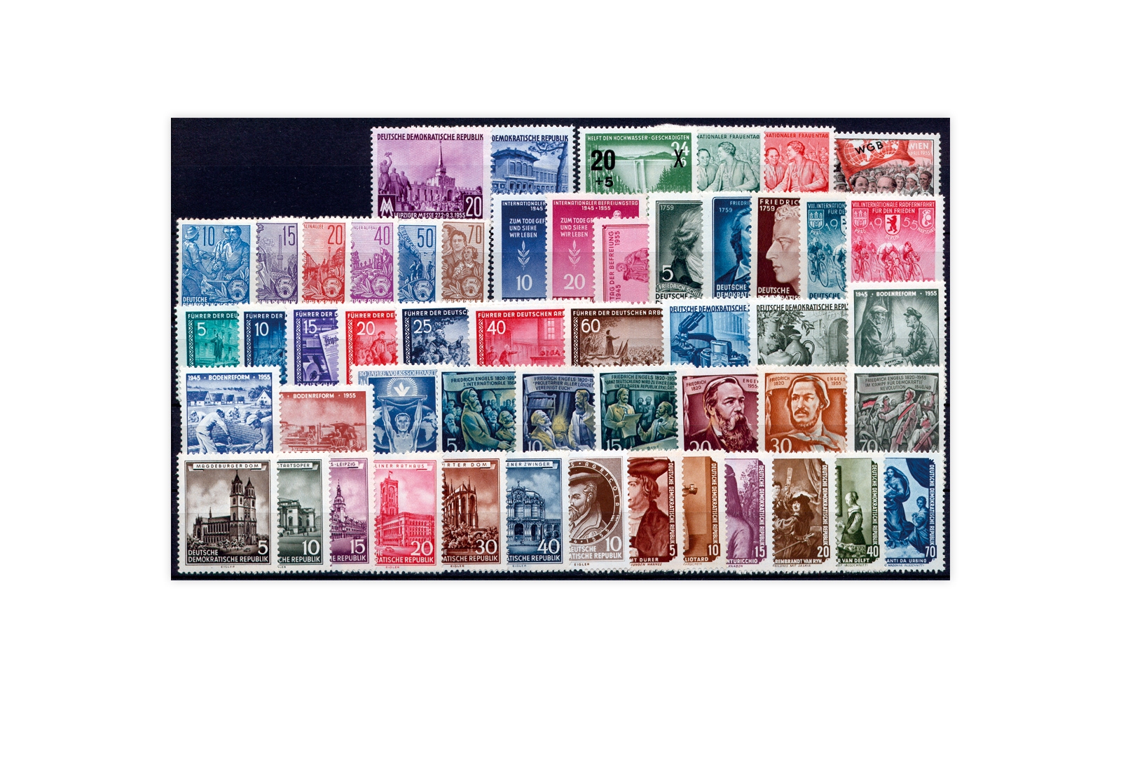 DDR Jahrgang 1955 gestempelt