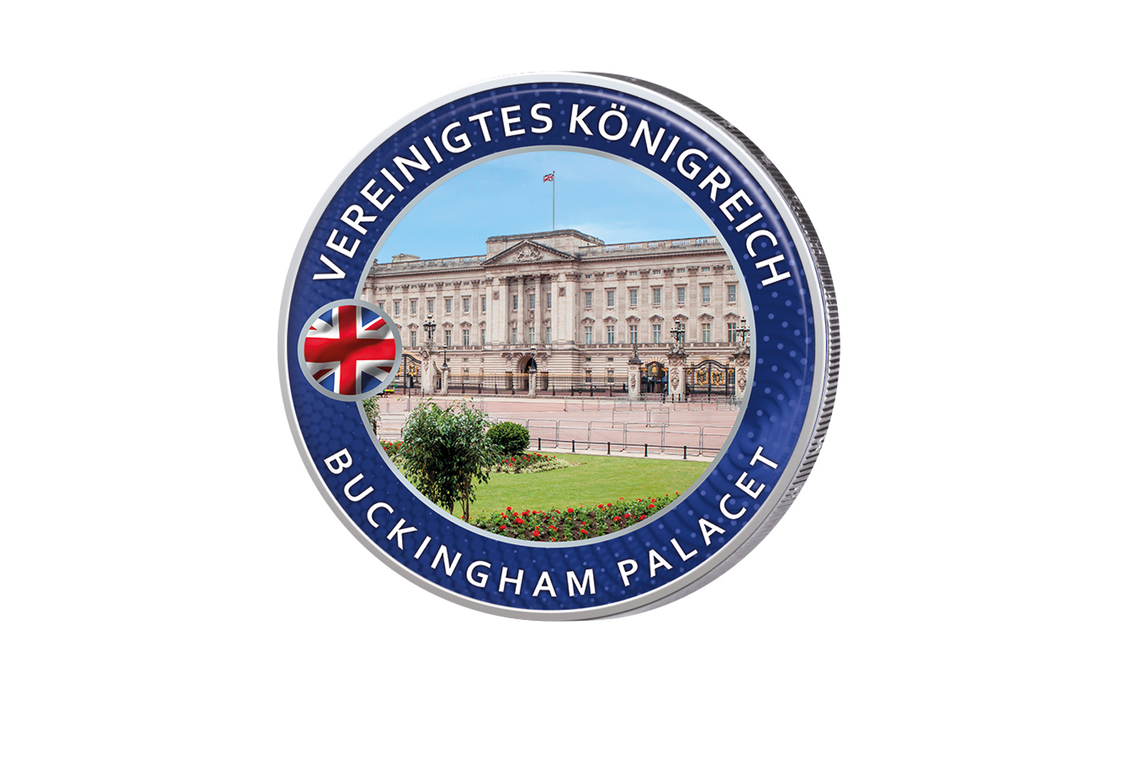 2 Euro mit Farbapplikation Buckingham Palace - Highlights rund um den Globus