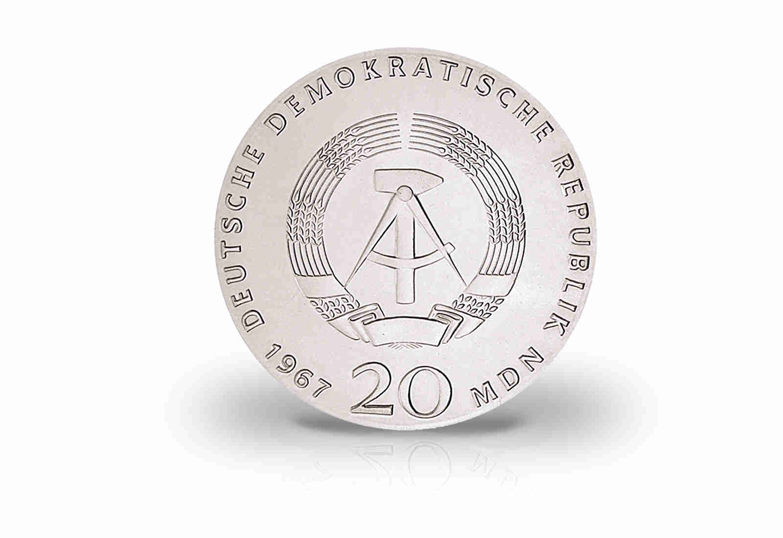 20 Mark Gedenkmünze 1967 DDR Wilhelm von Humboldt Jaeger-Nr. 1520