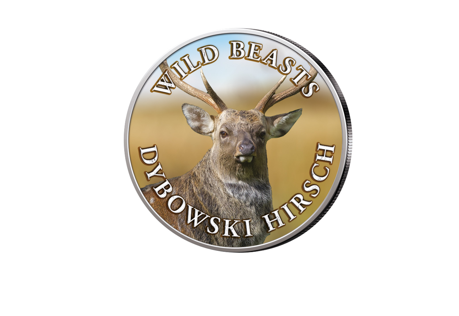 American Eagle 1 oz Silber USA mit Farbmotiv Dybowski-Hirsch