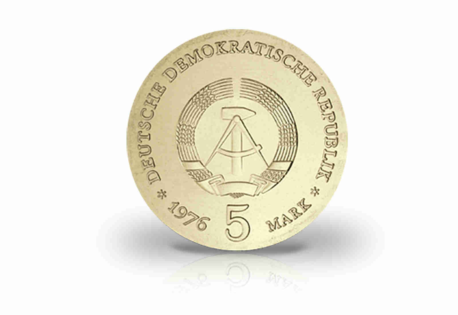 5 Mark Gedenkmünze 1976 DDR Ferdinand von Schill Jaeger-Nr. 1559