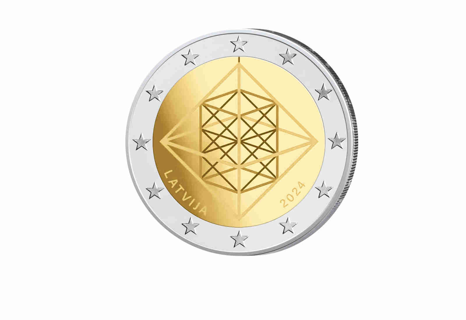 2 Euro 2024 Lettland Himmeli bfr.
