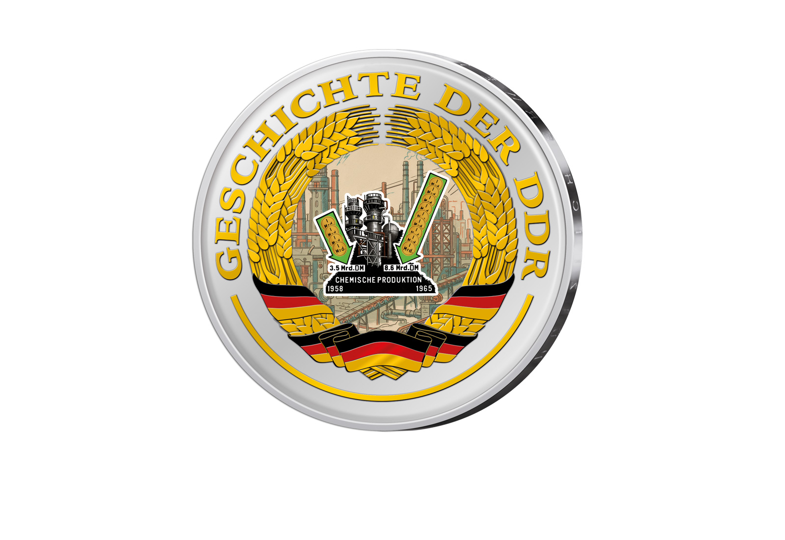5 Ost-Mark mit Farbapplikation Chemische Industrie