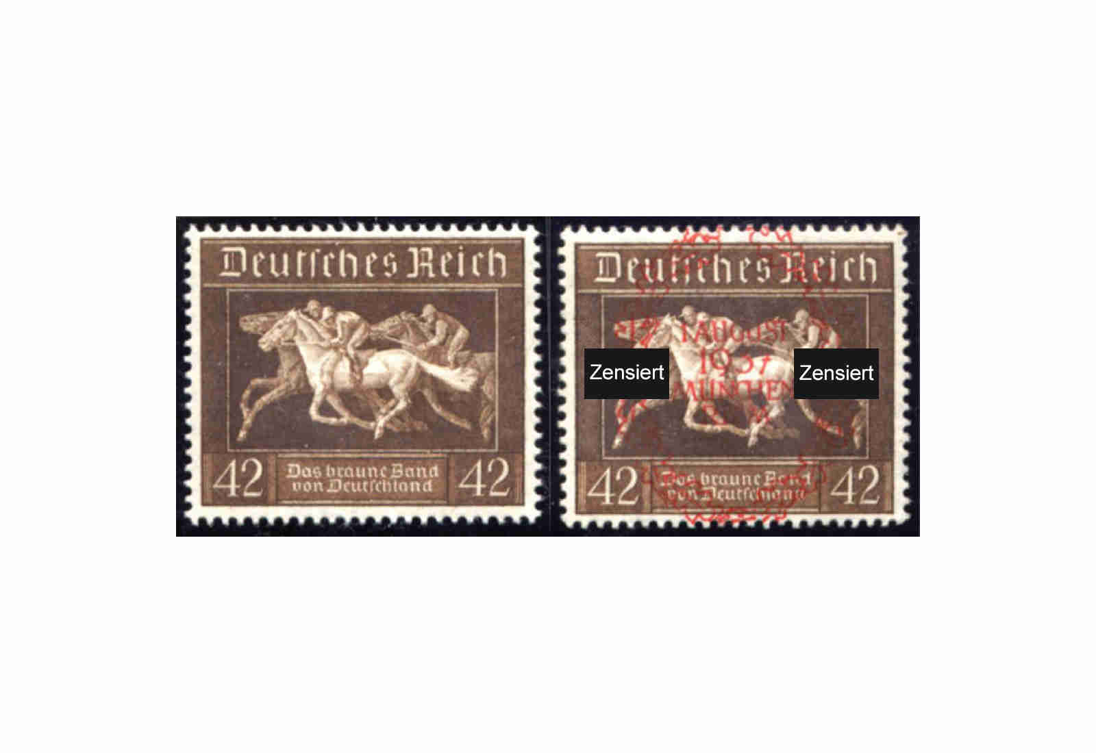 Briefmarken Deutsches Reich Braunes Band 1936 Michel-Nr. 621/649 gestempelt