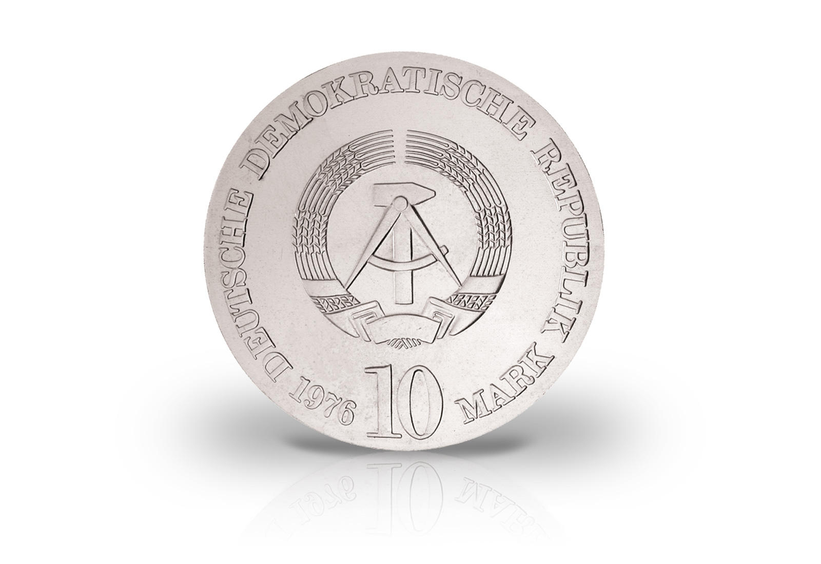 10 Mark Gedenkmünze 1976 DDR Carl Maria von Weber Jaeger-Nr. 1562