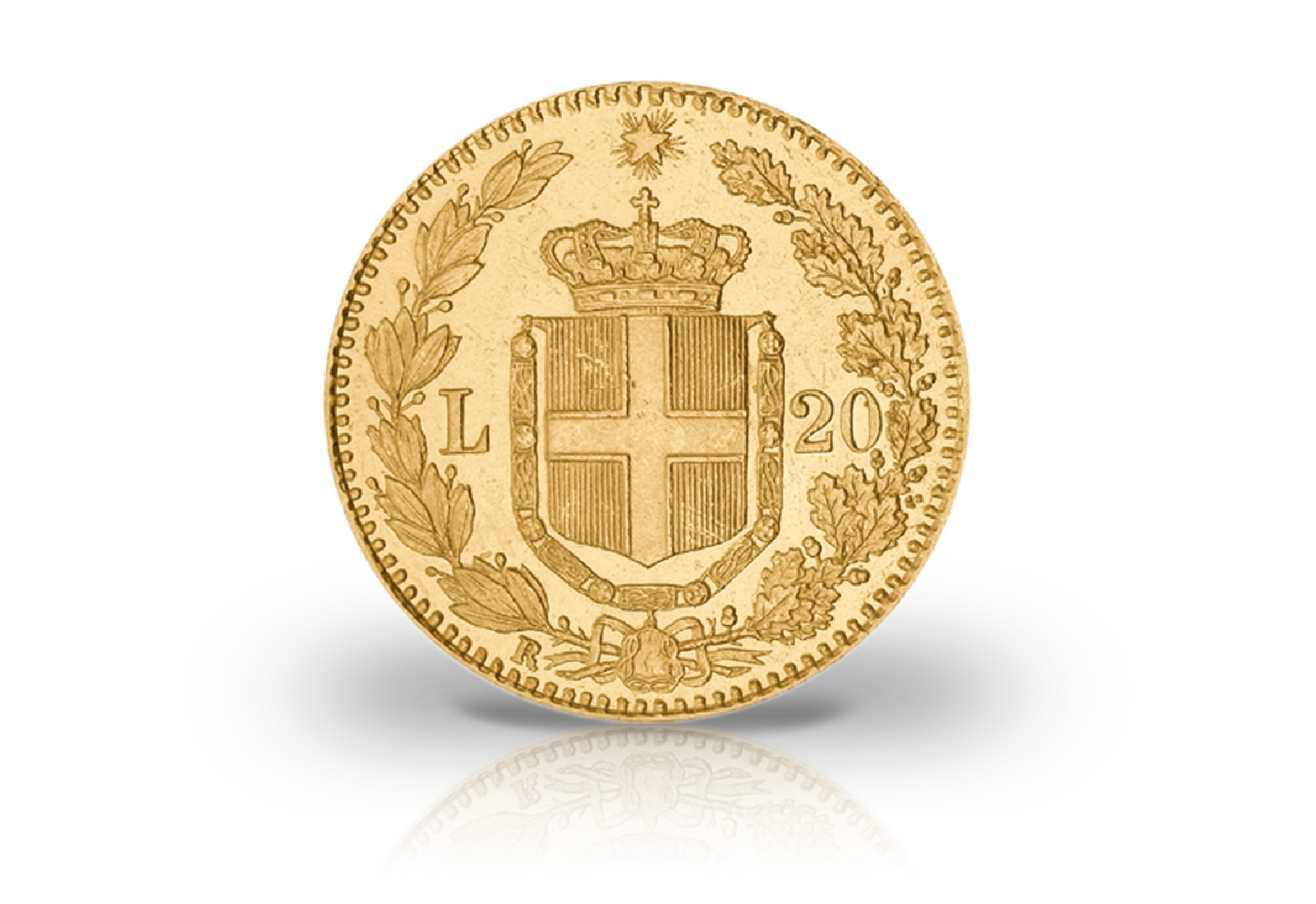 20 Lire Goldmünze 1878-1900 Italien Umberto I.