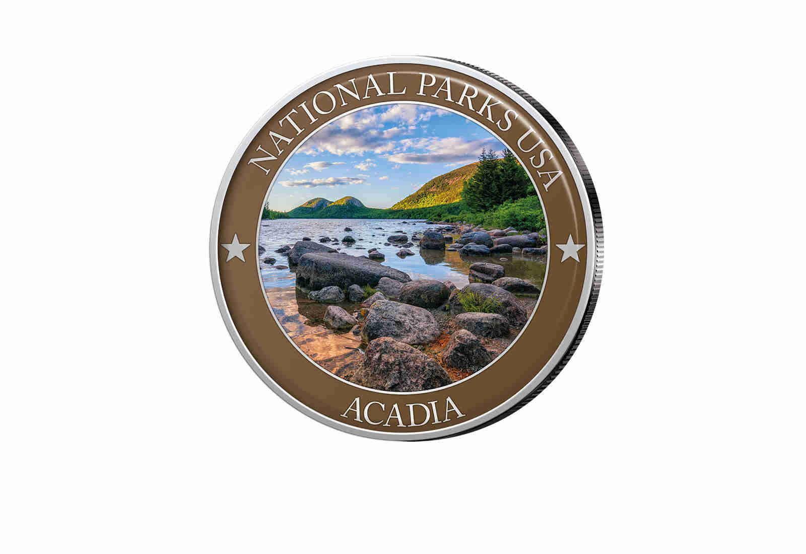 1/2 Dollar USA Acadia Serie National Parks USA mit Farbapplikation