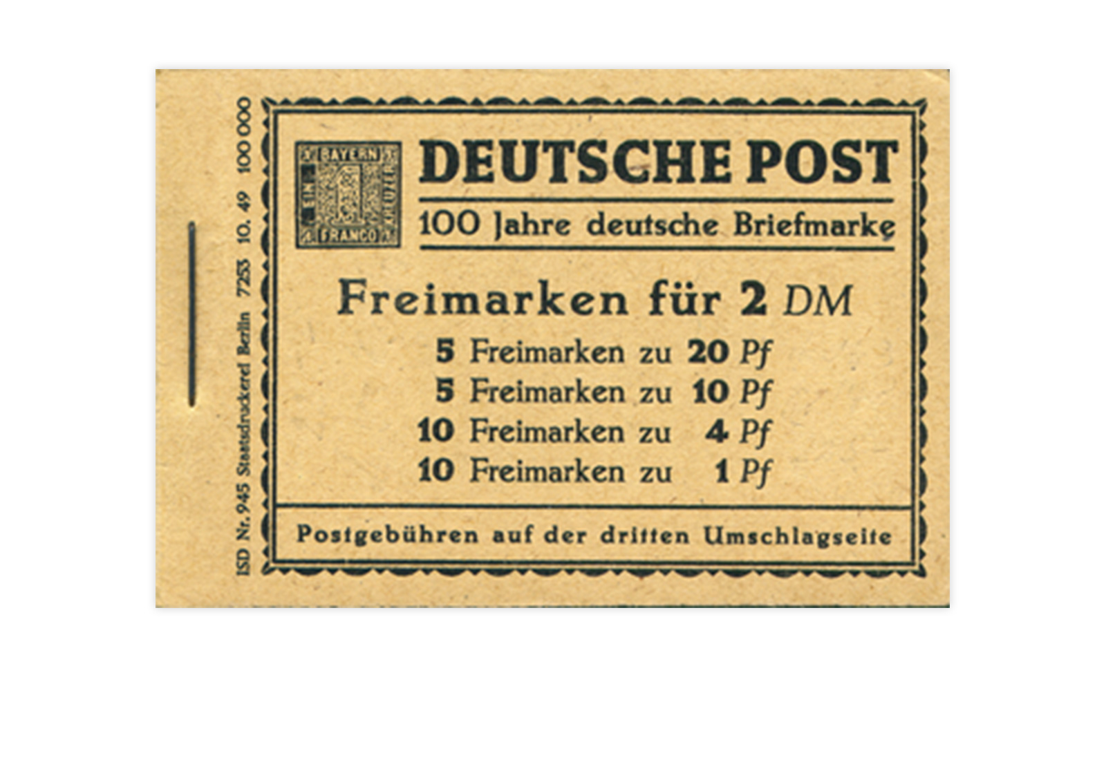 Berlin MH 1 1949 postfrisch
