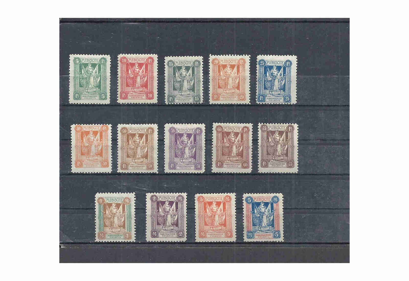 Briefmarke Marienwerder Dt. Abstimmungsgebiete MiNr.: 30-43 gest