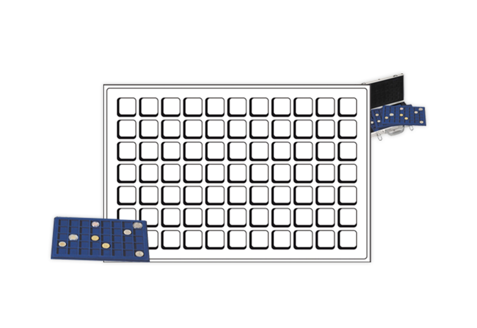 Leuchtturm Münztableau L für Münzen bis ø 22 mm