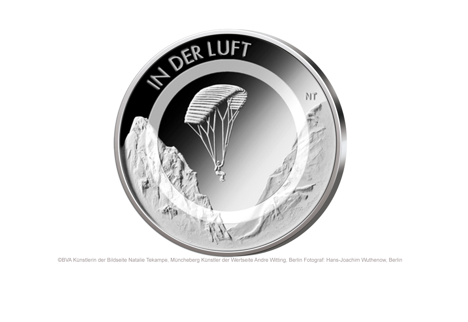 10 Euro 2019 Deutschland In der Luft mit Polymerring PP Prägestätte unserer Wahl