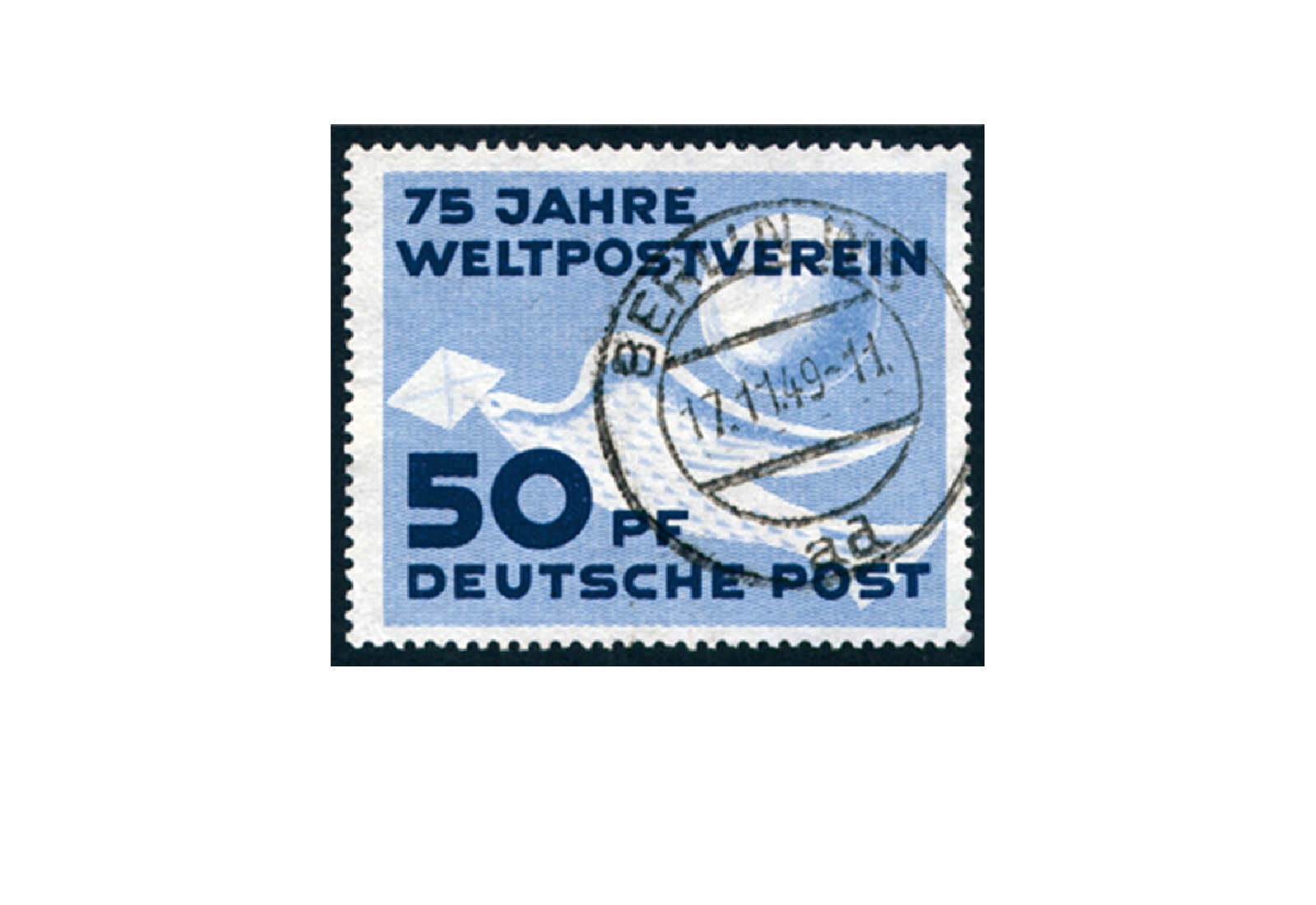 Briefmarke DDR 75 Jahre Weltpostverein 1949 Michel-Nr. 242 gestempelt
